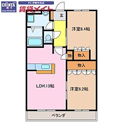 近鉄山田線 明星駅 バス9分 増田山団地下車 徒歩5分