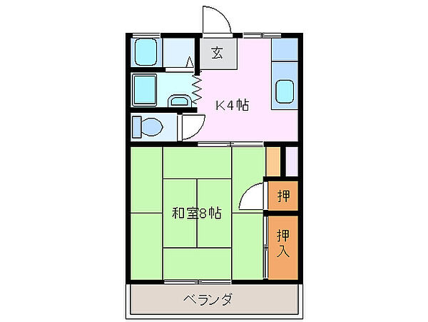 三重県津市新町２丁目(賃貸マンション1DK・2階・22.00㎡)の写真 その2