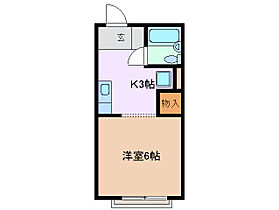 三重県津市江戸橋１丁目（賃貸アパート1K・2階・19.61㎡） その2