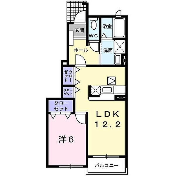 三重県津市岩田(賃貸アパート1LDK・1階・46.49㎡)の写真 その2