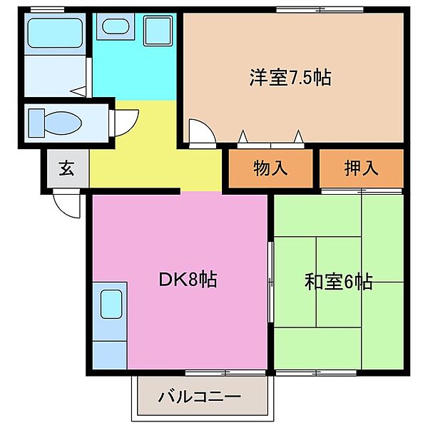 三重県津市久居西鷹跡町(賃貸アパート2DK・1階・50.00㎡)の写真 その2