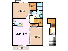 三重県津市末広町（賃貸アパート2LDK・2階・57.10㎡） その2