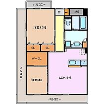 三重県津市上浜町１丁目（賃貸マンション2LDK・2階・80.40㎡） その2