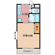 三重県津市江戸橋２丁目（賃貸アパート1K・2階・25.50㎡） その2