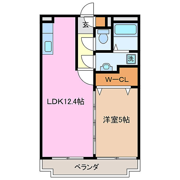 三重県津市白塚町(賃貸マンション1LDK・1階・42.35㎡)の写真 その2