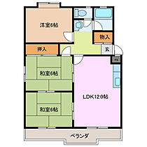 三重県津市西丸之内（賃貸マンション3LDK・3階・60.00㎡） その2