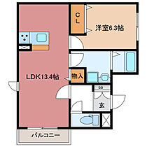 三重県津市大里窪田町（賃貸マンション1LDK・2階・48.58㎡） その2