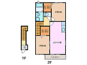 三重県津市末広町（賃貸アパート2LDK・2階・54.85㎡） その2