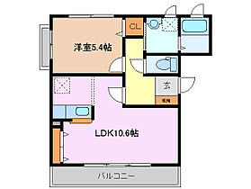 三重県津市藤方（賃貸マンション1LDK・3階・41.15㎡） その2