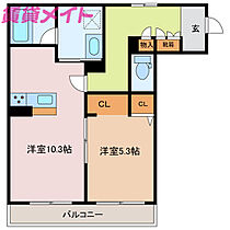 シャーメゾン　栄町  ｜ 三重県津市栄町4丁目（賃貸アパート1LDK・2階・45.29㎡） その2