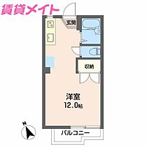 グリーンヴィラ平野Ａ  ｜ 三重県津市一身田平野（賃貸アパート1R・2階・24.71㎡） その2