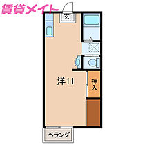 ファミーユ江戸橋  ｜ 三重県津市一身田中野（賃貸アパート1R・1階・28.00㎡） その2