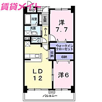 ラ・パストラーレ  ｜ 三重県津市江戸橋2丁目（賃貸マンション2LDK・2階・61.03㎡） その2