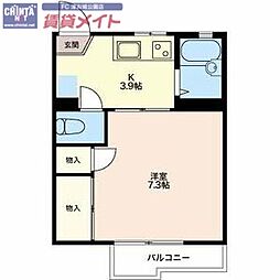 グリーンヴィラ平野　Ｂ 2階