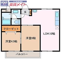 リプルスハイツ B棟 2階/-