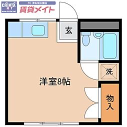 L.WEST ワンルームの間取図画像
