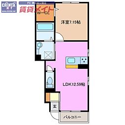 Residence垂水 1LDKの間取図画像