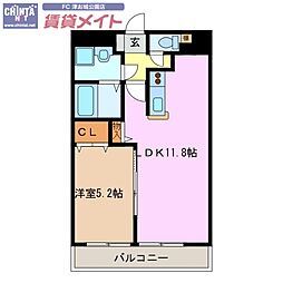 ライフコートマルノウチ 1LDKの間取図画像