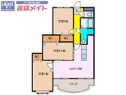 センチュリーヒルズ 3LDKの間取図画像