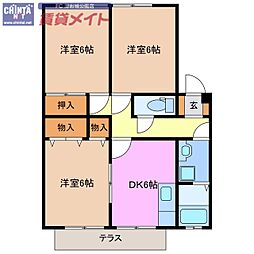 メルベーユ岩之谷　B棟 1階