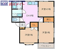 ハイツジュエルC棟 2階