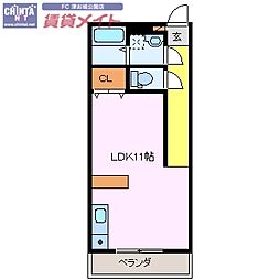 SHALOMSQUARE ワンルームの間取図画像