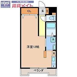 SHALOMSQUARE ワンルームの間取図画像