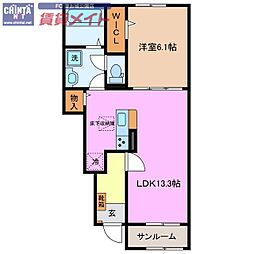 ボヌールII 1階/-