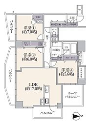 ライオンズシティ東陽町親水公園 3LDKの間取図画像