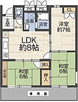 ヴィラ千代田  ｜ 大阪府河内長野市千代田南町（賃貸マンション3LDK・1階・59.83㎡） その2