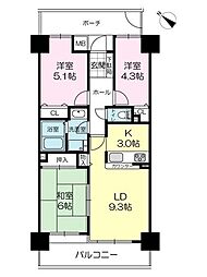 間取図画像 3LDK