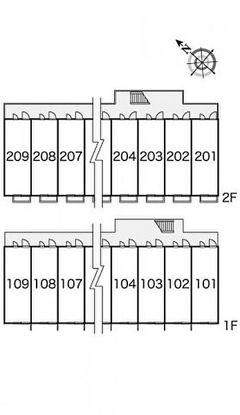 レオパレスエクセレント 207｜広島県福山市春日町6丁目(賃貸アパート1K・2階・22.35㎡)の写真 その4