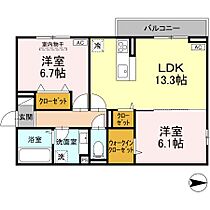 D-residence・K川北  ｜ 広島県福山市神辺町大字川北（賃貸アパート2LDK・3階・61.51㎡） その2