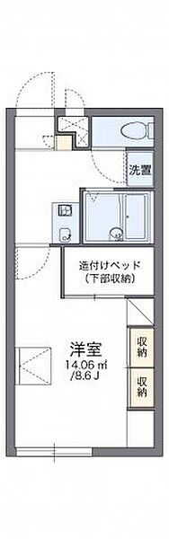 レオパレスサニープレイＡ 203｜広島県福山市曙町4丁目(賃貸アパート1K・2階・23.18㎡)の写真 その2