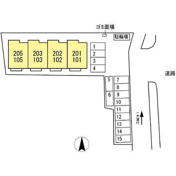 ソレイユ・ミリマ ｜広島県福山市御幸町大字森脇(賃貸アパート3LDK・2階・63.35㎡)の写真 その2