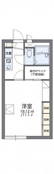 レオパレスサニープレイＢ ｜広島県福山市曙町4丁目(賃貸アパート1K・1階・26.49㎡)の写真 その2