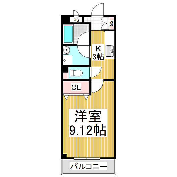 メゾンユートピア 317｜長野県塩尻市大字宗賀(賃貸マンション1K・3階・29.00㎡)の写真 その2