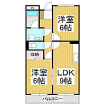 Limpia　Sun・Flatsみやびか  ｜ 長野県塩尻市大門桔梗町（賃貸マンション2LDK・4階・48.60㎡） その2