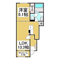 Ｄ・Ｋ　カクモII  ｜ 長野県岡谷市今井（賃貸アパート1LDK・1階・50.05㎡） その2