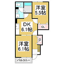 長野県東筑摩郡朝日村大字古見（賃貸アパート2DK・1階・42.77㎡） その2