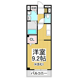 スカイ・ビレッジ21 ワンルームの間取図画像