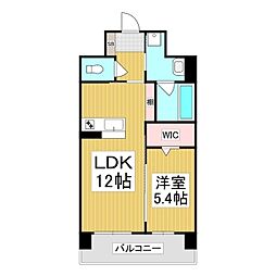 (仮)コンフォーティア広丘吉田III 1LDKの間取図画像