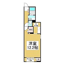 ルミエール赤羽 1Kの間取図画像