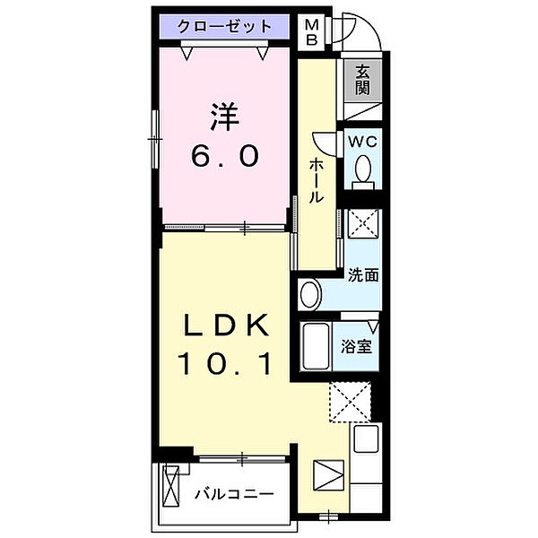 ブライト　セゾン 106｜千葉県柏市正連寺(賃貸アパート1LDK・1階・41.12㎡)の写真 その2
