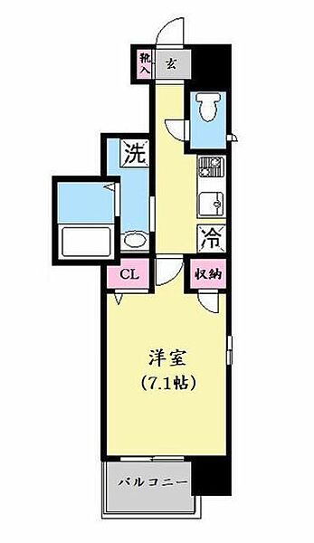 柏808タワー 507｜千葉県柏市柏3丁目(賃貸マンション1K・5階・25.78㎡)の写真 その2