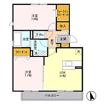 千葉県松戸市7-124（賃貸アパート2LDK・2階・60.88㎡） その2