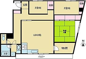 山六ビル 2 ｜ 千葉県松戸市小根本27（賃貸マンション3LDK・2階・120.00㎡） その2