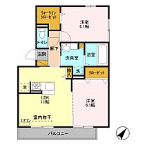 千葉県柏市大室3丁目2-4（賃貸アパート2LDK・2階・56.71㎡） その2