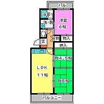 エクセレント・フジ 205 ｜ 福岡県那珂川市今光５丁目27（賃貸マンション3LDK・2階・63.22㎡） その2