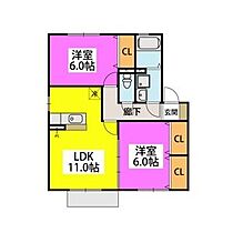 フローラ・J 102 ｜ 福岡県大野城市川久保３丁目14-10（賃貸アパート2LDK・1階・55.44㎡） その2